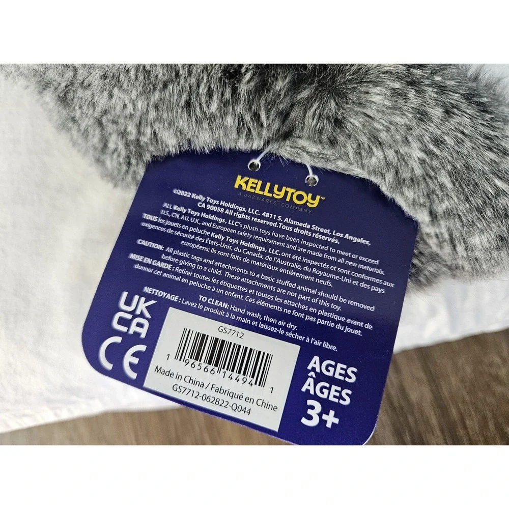 Realistic Seal Plush Grey Stuffed Toy Sea Animal Kelly Toy New With Tags